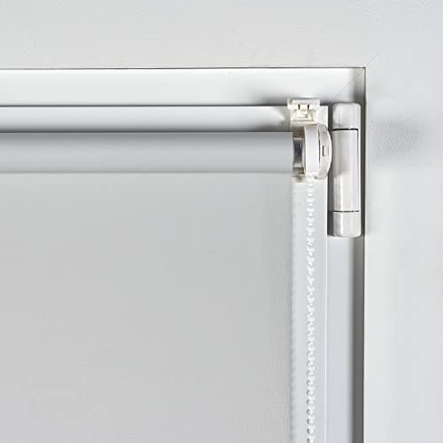 Estores Opacos sin taladrar 100% Blackout Térmicos 75x180 cm Gris
