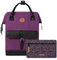 Cabaïa - Adventurer Rucksack Singapur Mini 10L - Wasserabweisend - Laptopfach bis zu 10,5 Zoll - 2 Vordertaschen - vegan zertifiziert - Rucksack für Reisen und Arbeit, Damen & Herren - Violett