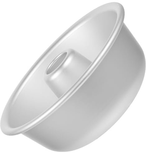 DEARMAMY Nonstick Angel Food Cake Pan, Round Aluminum Baking Tin Chiffon Tube Pan Doughnut Baking Mold Cheesecake Baking Pans for Home Party Baking Supplies