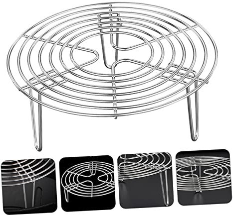 Milisten A Vapore Cremagliera A Vapore per Pentola Bagnomaria Cremagliera Rotonda Sottopentola Supporto per Mensola Cremagliera per Conserve Filo Teglie Cremagliera per Cottura A