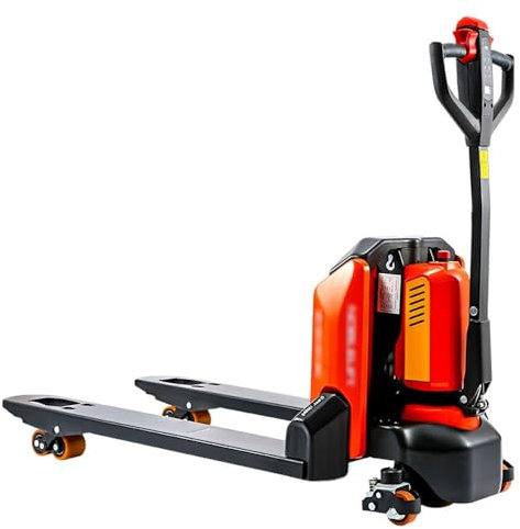 Transpaleta Totalmente eléctrica con Capacidad de 3300 Libras, transpaletas eléctricas con tamaño de Horquilla de 46 x 27 for Espacios Estrechos, manipulación y elevación en Interiores