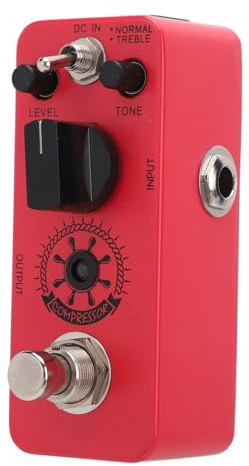 True Bypass Electric Guitar Pedal Red Classic Compressor for Musicians