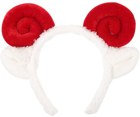 Angoily Fascia Per Orecchie Di Capra Graziose Fasce Per Orecchie Di Pecora In Peluche Costume Animale Per Cosplay Di Feste Di Compleanno Di Natale Di