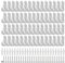 WYYFXY® 60 ganci a vite a Q-Hanger per luci natalizie, per garage, Capodanno, per appendere catene luminose, luci da terrazza (bianco)