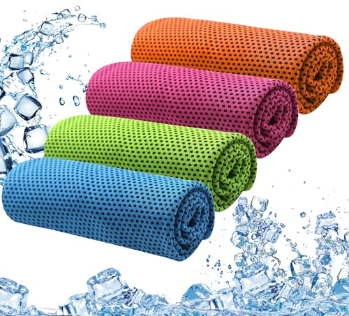 MINGRUO Serviette de Refroidissement, Serviette Microfibre Sport Musculation, Serviettes Rafraîchissantes pour Le Cou, Cooling Towel pour Entraînement pour Fitness Sports Voyages