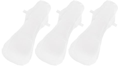 DECORNIJIA 3 piezas Compresas Menstruales Reutilizables de Almohadillas Sanitarias Lavables para Mujer con Botón Antifugas Cómodas y Duraderas