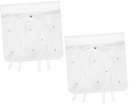 HIAKDOFT 2 pezzi Borsa da Sposa in Tessuto Elegante Pochette Donna Cerimonia per Sposa e Damigelle Borsetta Pratica e Resistente per Eventi e Feste