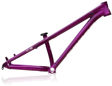 HWEVDHJ Cadre De VTT Hardtail 26 Pouces Cadre De Vélo Dirt Jump Cadres De Freins À Disque en Alliage D'aluminium 12 * 148mm Axe Traversant Boost Routage Interne(Purple)