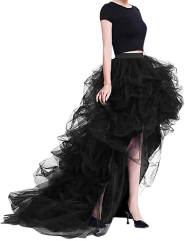 Tyllkjol dam lång puffy tyllkjol tyllkjol 50-talet tutu kjolar vintage danskjol festklänning cosplay underkjol festival outfit feer kostym karneval kostym dam