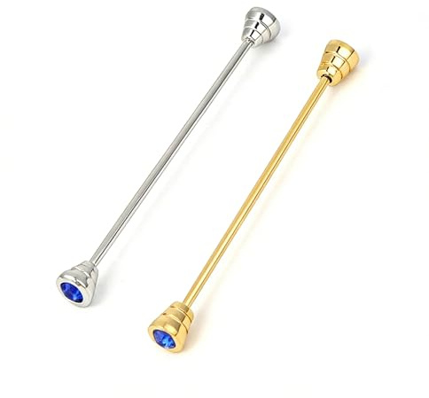 Hezhou Barre Broche à Col de Chemise Epingle de Cravate Pince Métal Argent Pince à Cravate pour Homme Hommes Garçon Chemise Collier Clip Épingle à Cravate pour Hommes Chemise
