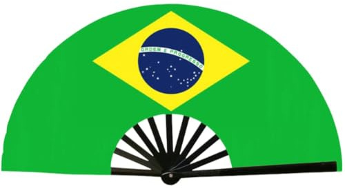Dinntty Éventail Pliant Portable Aux Couleurs du Drapeau National, Idéal pour Les Matchs De Football Les Supporters. Accessoire De Sport Décoration pour Maison.