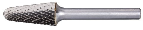 Pferd Fresa Metal Duro Cónica Redonda Kel (12 x 30 x 70 millimeters), Mango 6 millimeters, dentado: 3 Plus, para Aplicaciones Universales