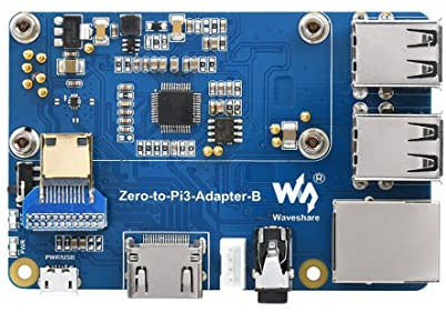 Coolwell Raspberry Pi Zero 2W to 3B Adapter, Use Zero 2W to Replace Raspberry Pi 3 Model B/B+