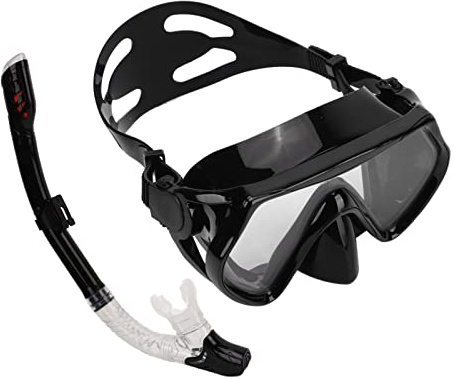 Haofy Snorkel Goggle Tube Set, Conception Ergonomique Réglable Portable Natation Training Snorkel Kit Wear Resist for Snorkeling (#1)