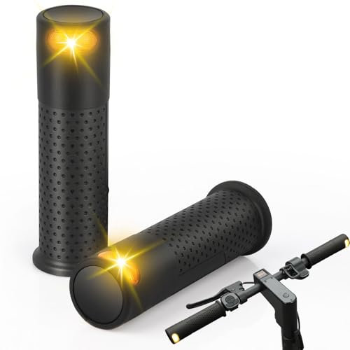 RUISHIKA E Scooter Freccia con Maniglia, Scooter Lampeggiante Maniglia Luce di avvertimento Doppio Flash Luce Posteriore con Xiaomi M365/Pro2/1S Ninebot ES1 ES2 ES4 G30 Soft Handlebar Grips, Accessori