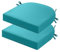 PRIMEPATIO Lot de 2 coussins de chaise d'extérieur imperméables avec rubans pour meubles de jardin, patio, salle à manger, 45 x 45 cm, bleu ciel