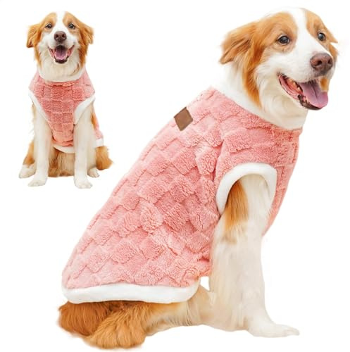 Maglione per cani di taglia media, cappotto invernale per cani di taglia grande, caldo gilet invernale per cani di taglia grande, autunno e inverno