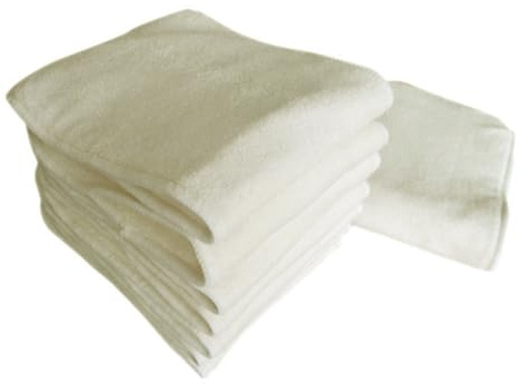 Warmhm 6pièces Inserts Couches Lavables Réutilisables Bambou De Bambou Naturel Couches Absorbantes Confortables Beige