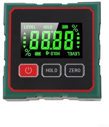 Vinkelmätare med LCD-skärm och magnetisk bas för byggarbete och mätning
