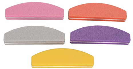 petjoyful 5 pezzi blocco tampone per unghie doppio lato lavabile lucidatura blocco levigatura strumento manicure per nail art