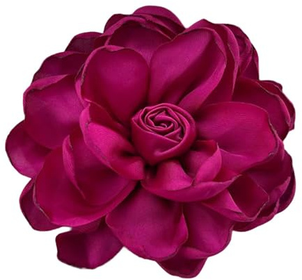 KiBcsLic Broche para Mujer, Broches Artesanales, Accesorios Clásicos para Ropa, Alfileres de Solapa, Horquillas para El Pelo para Regalos, Ceremonias de Boda, Rojo, universal