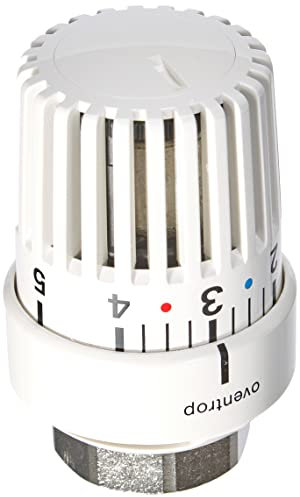 Oventrop LI Thermostatkopf, Weiß, 32x1mm, mit Einstellung „0“ || Temperaturbereich 7-28' C