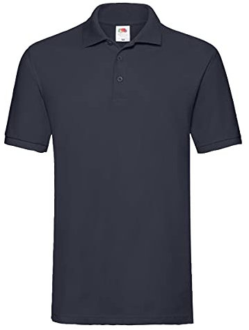 Fruit of the Loom, Premium-Polohemd für Herren, Kurzarm Gr. XXL, Dunkles Marineblau