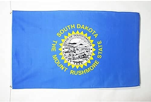 BANDIERA DAKOTA DEL SUD 90x60cm - BANDIERA STATO AMERICANO – USA - STATI UNITI 60 x 90 cm - AZ FLAG