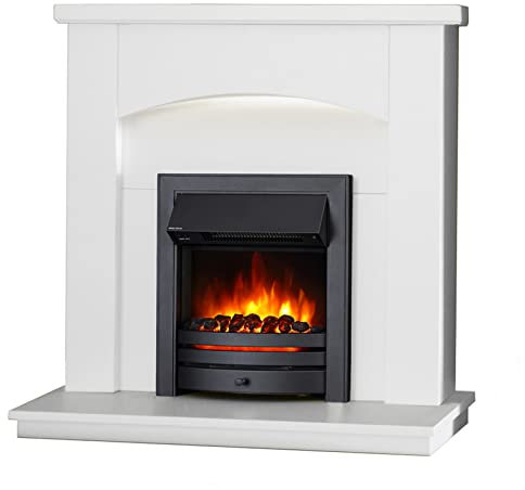 Endeavour Fires Cheminée Électrique Cayton 42 | Cheminée Décorative, Effet de Flamme Réaliste, Installation Facile, Technologie LED à Faible Coût, 32,5 x 103,3 x 106,7 cm | Noirs