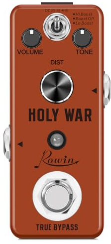 Rowin Analog Heavy Metal Distortion Pedal for Guitar True Bypass
