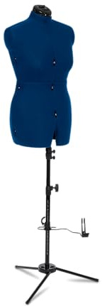 Adjustoform Sew Deluxe 8 Part Medium Sapphire Blue Adjustable Dress Form (UK Dress Size 16-20)