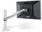Thingy Club Universal Computer-Monitorständer/Tischhalterung aus Aluminium, verstellbar, mit Schwenkarm für Monitore bis 27-Zoll, Silber