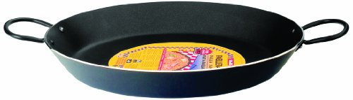 IBILI - Paellera nero - 50 cm - Aluminio - Antiadherente - 14 raciones
