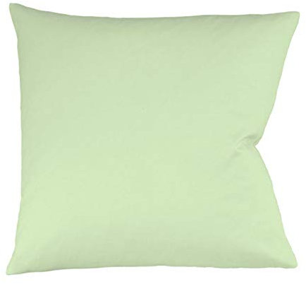 fleuresse Mako-Satin-Kissenbezug Uni Colours lindgrün 7042 Größe 35x40 cm