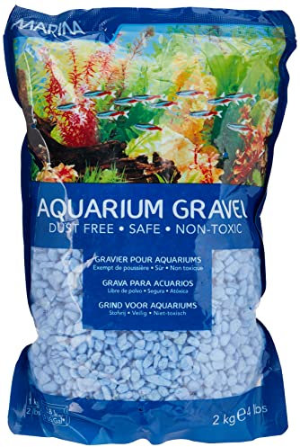 Marina Deko-Kies für Aquarien, 2 kg, Blau