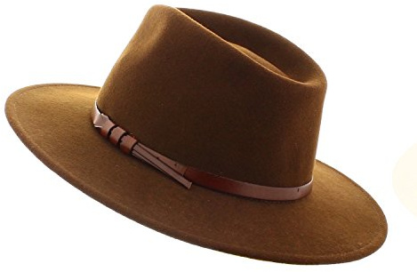 votrechapeau - Chapeau Fedora - Feutre Pliable - Gabin - Marron - Tour de tête 62