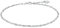 Amor Fußkette 925 Sterling Silber Damen Sommerschmuck, 25 cm, Silber, Herz, Kommt in Schmuck Geschenk Box, 9557912