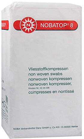 NOBATOP 8 Kompressen 10x10 cm unsteril (854010),200St
