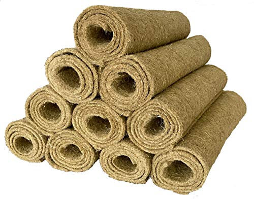 pemmiproducts Nagerteppich 100% Hanf, 115 x 50 cm ca. 5 mm dick, 10er Pack, Nagermatte, Hanfmatte für Kaninchen,Meerschweinchen, Nager,Hemp mat