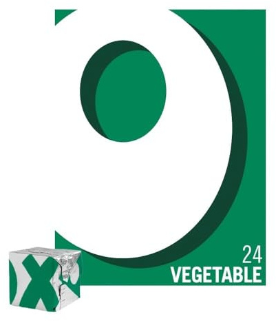 OXO 24 Vegetable Stock Cubes – Full-Flavour, Plant-Based & Vegan, Ideal for Soups, Stews, Gravy & Roast Dinners, 142 g (Pack of 1)