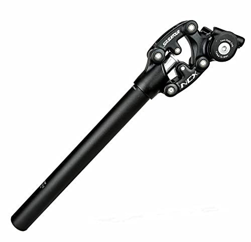 SR Suntour Suntour Parallelogramm Federsattelstütze SP12-NCX 27,2 mm x 400 mm XL Aluminium Schwarz Mountainbike Sattelstütze