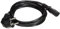 PremiumCord 230V 2m Power Cable, Angled Grounding Contact Power Cable to C13 Plug, IEC C13 3-Pin PC Supply, Black