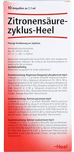 Zitronensäurezyklus Heel Ampullen, 10 St. Ampullen