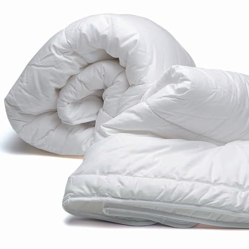 Burrito Blanco | Relleno nórdico de Fibra, Extra cálido 010 | para Cama de 180 cm (+ Medidas Disponibles) | Relleno nórdico 180 | Cama Doble 180