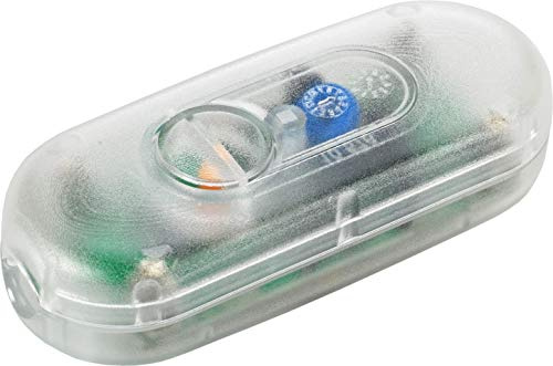 EHMANN 2900x0800 Elektronischer Schnurdimmer T29.08 transparent, Phasenanschnitt, 230V, 50Hz, Leistung: LED 3-35 W, 5-100 W/VA