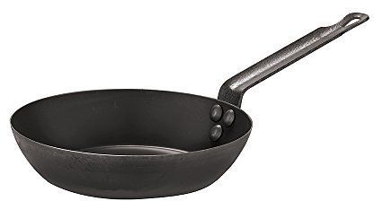 Paderno 11716-26 Padella Lionese con Manico, Padelle Ferro, Padella compatibile con Induzione, Antiaderente, Diametro 26 cm