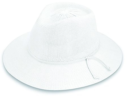 Wallaroo Women’s Victoria Fedora – UPF 50+ Sun Protection, Wide Brim, Packable Design and Adjustable Sizing for Medium Crown Sizes – Sun-Smart Hat for Everyday (White)