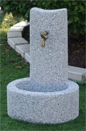 FONTANELLE DA GIARDINO FONTANA GIORGIA CM46X40X70H BARDIGLIO LAVATO CON RUBINETTO 540RU2009