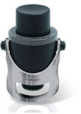 Vin Bouquet Fit 008 - Tappo per Champagne e Spumante con Braccio Metallico e Pompa per Mettere Aria