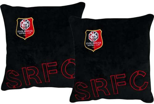 Stade Rennais 2 x Coussin Rennes - Collection Officielle Taille 35 x 35 cm